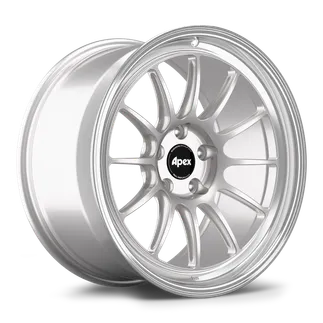 Apex SL-12RT Wheel 19x11 ET44 (5x120 / 72.56) - Machined Lip - Race Silver